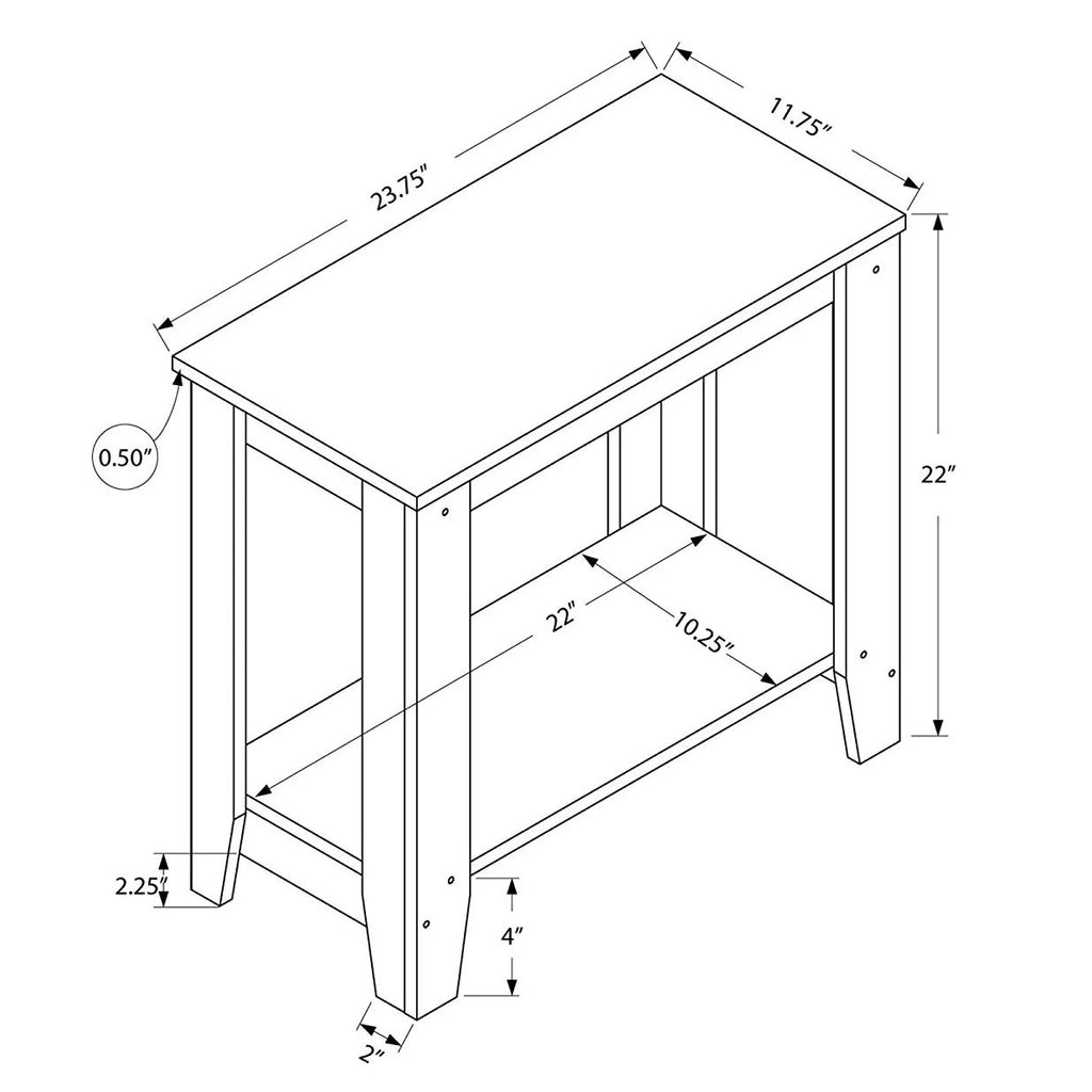 Grey Laminate Accent Table E174
