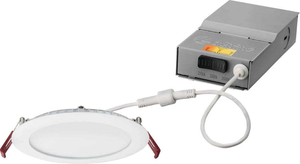 Recessed Wafer Downlight, Ultra Thin Round Trim, Switchable Color Temperature J900