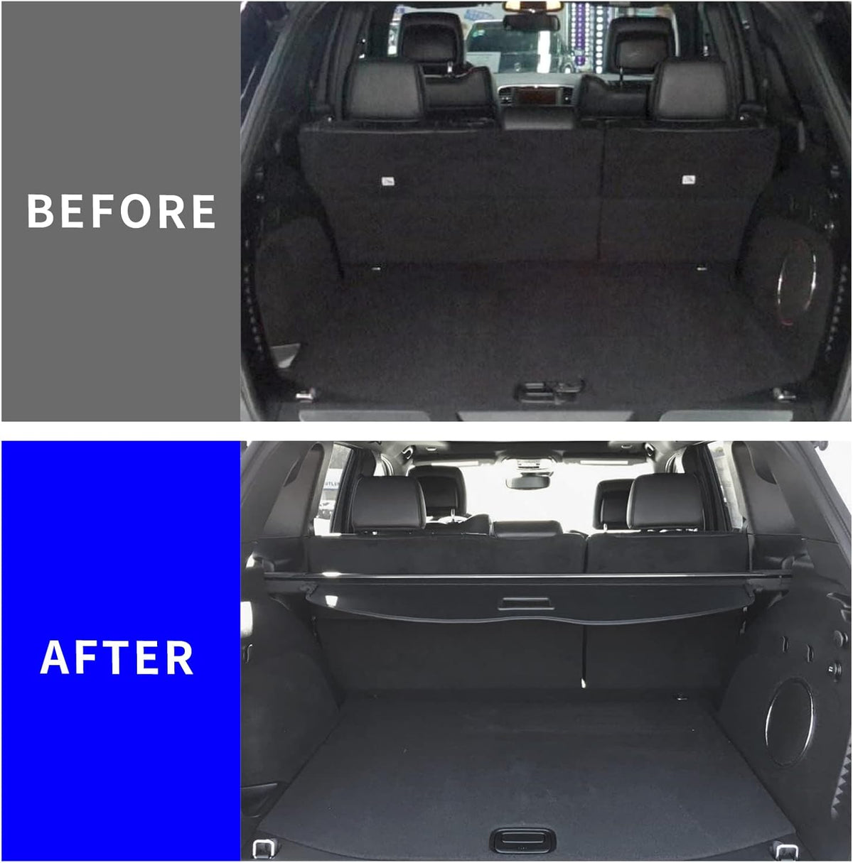 Black Retractable Cargo Cover F37436