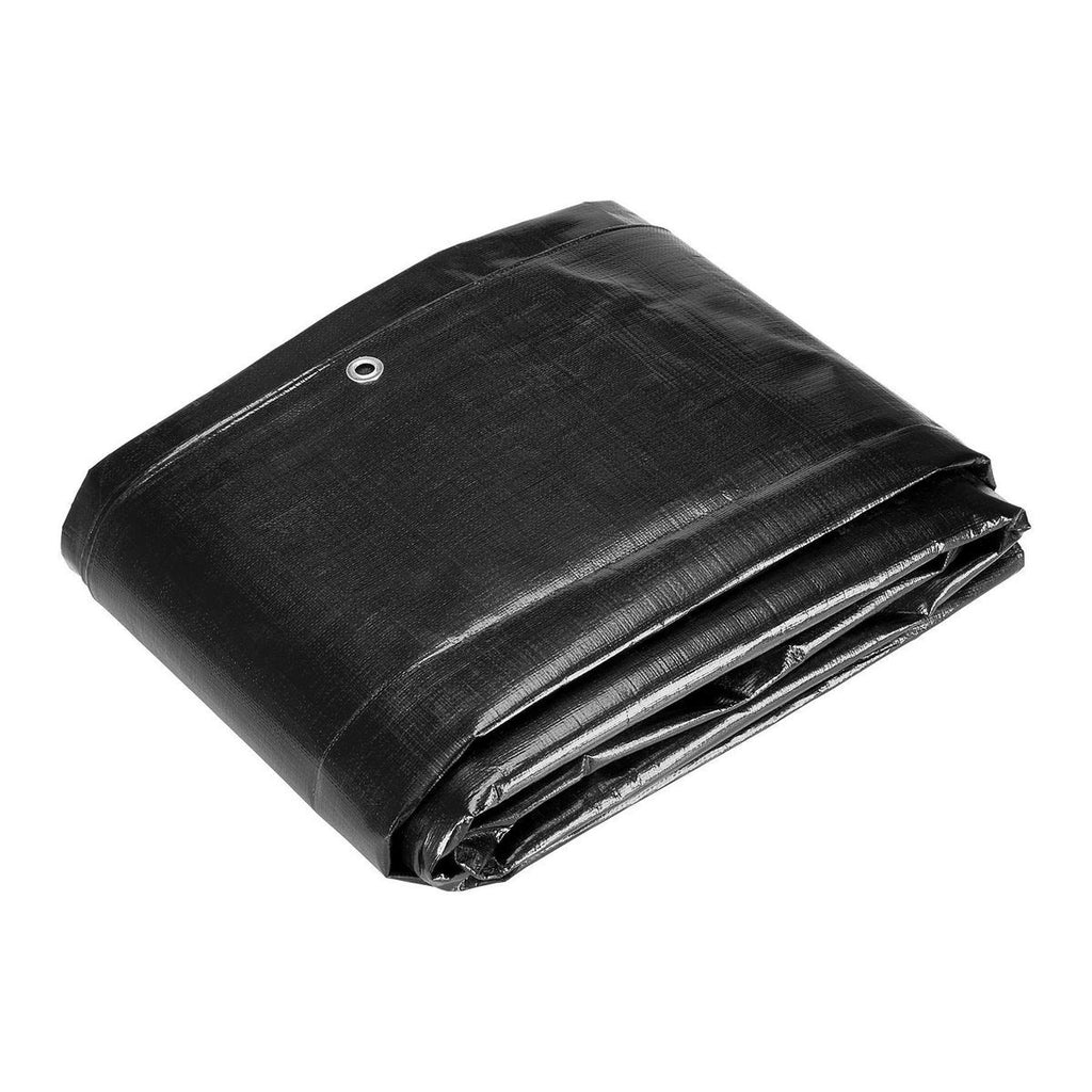 12 ft. x 16 ft. Silver and Black Weather-Resistant Tarp W975