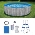 12-ft Round 36-in Deep Steel Wall Above Ground Swimming Pool O756
