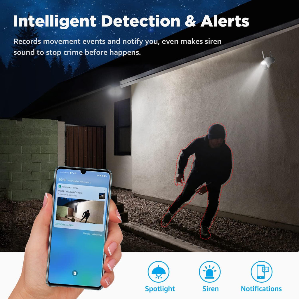 Rechargeable Battery Powered Security Camera with Color Night Vision V357474