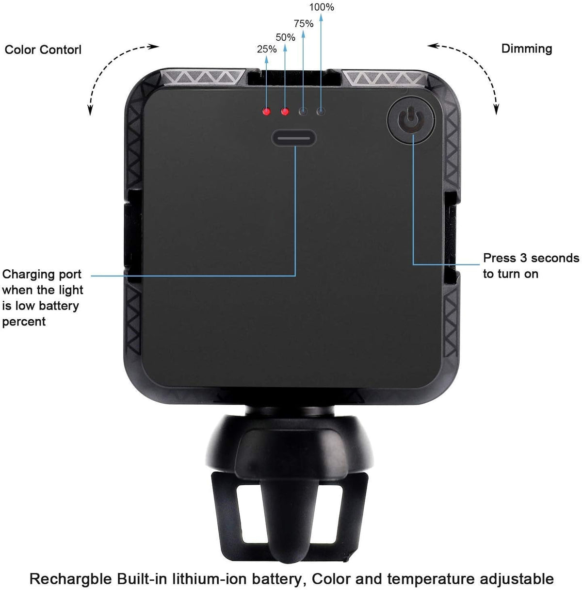 Video Conference Lighting Kit with Clip J404