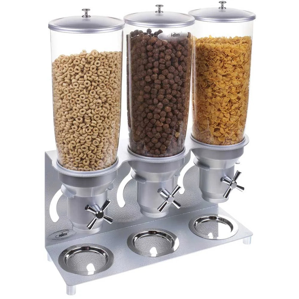Triple Canister Cylinder Cereal Dispenser L44171