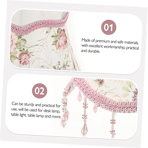 Pink Fabric Drum Lamp Shade C23344