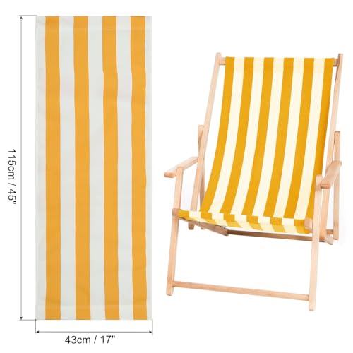Blue White 45 x 17 Oxford Cloth Sling Chair Replacement Fabric N672022