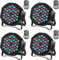 4 Pack Rechargeable Battery Powered RGB LED Uplights S479