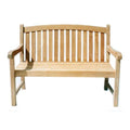 Solid Teak 2 Seater Bench V228686