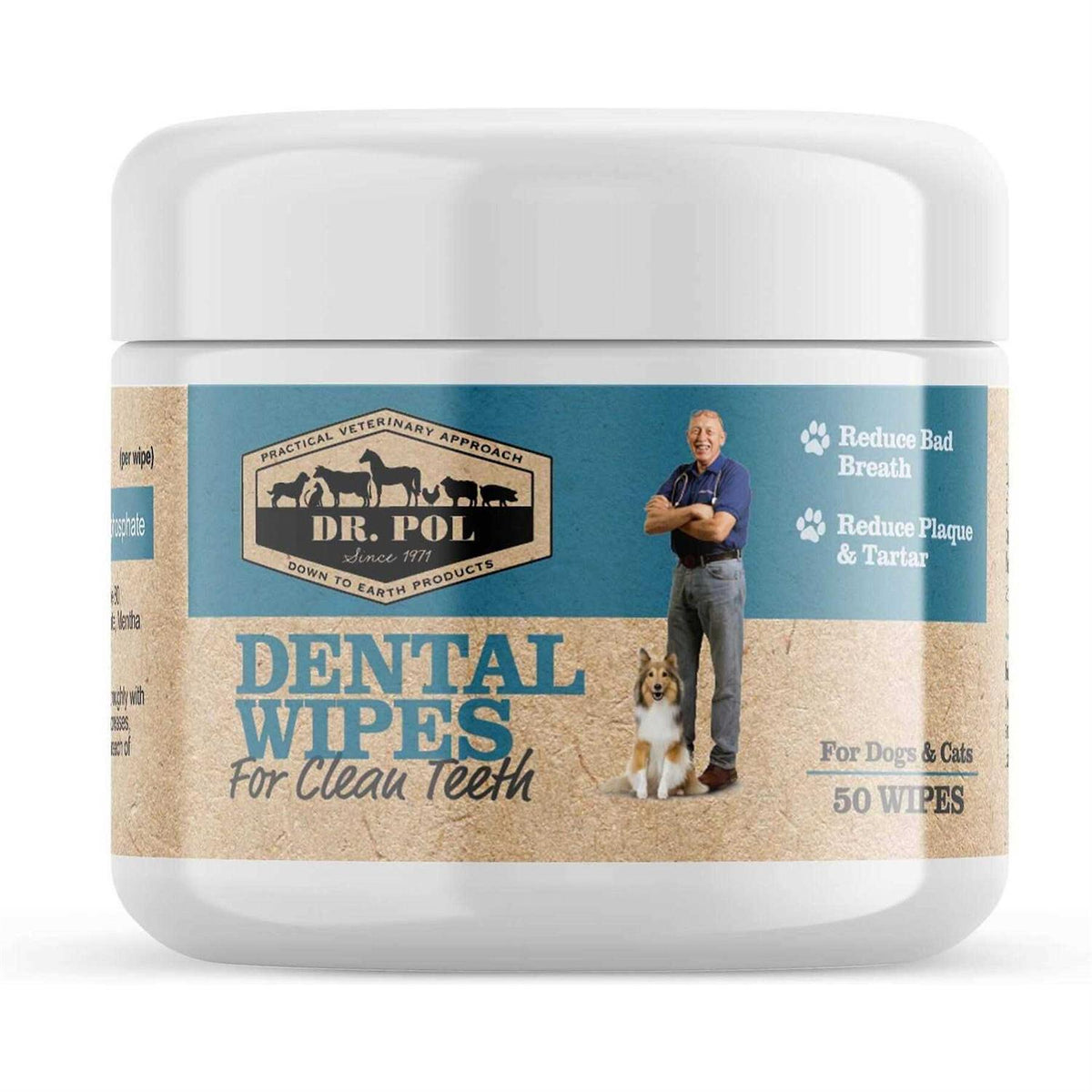 Dental Wipes for Dogs & Cats 50 Count V843833