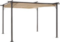 11.5' x 11.5' Retractable Patio Gazebo with Steel Frame E90213