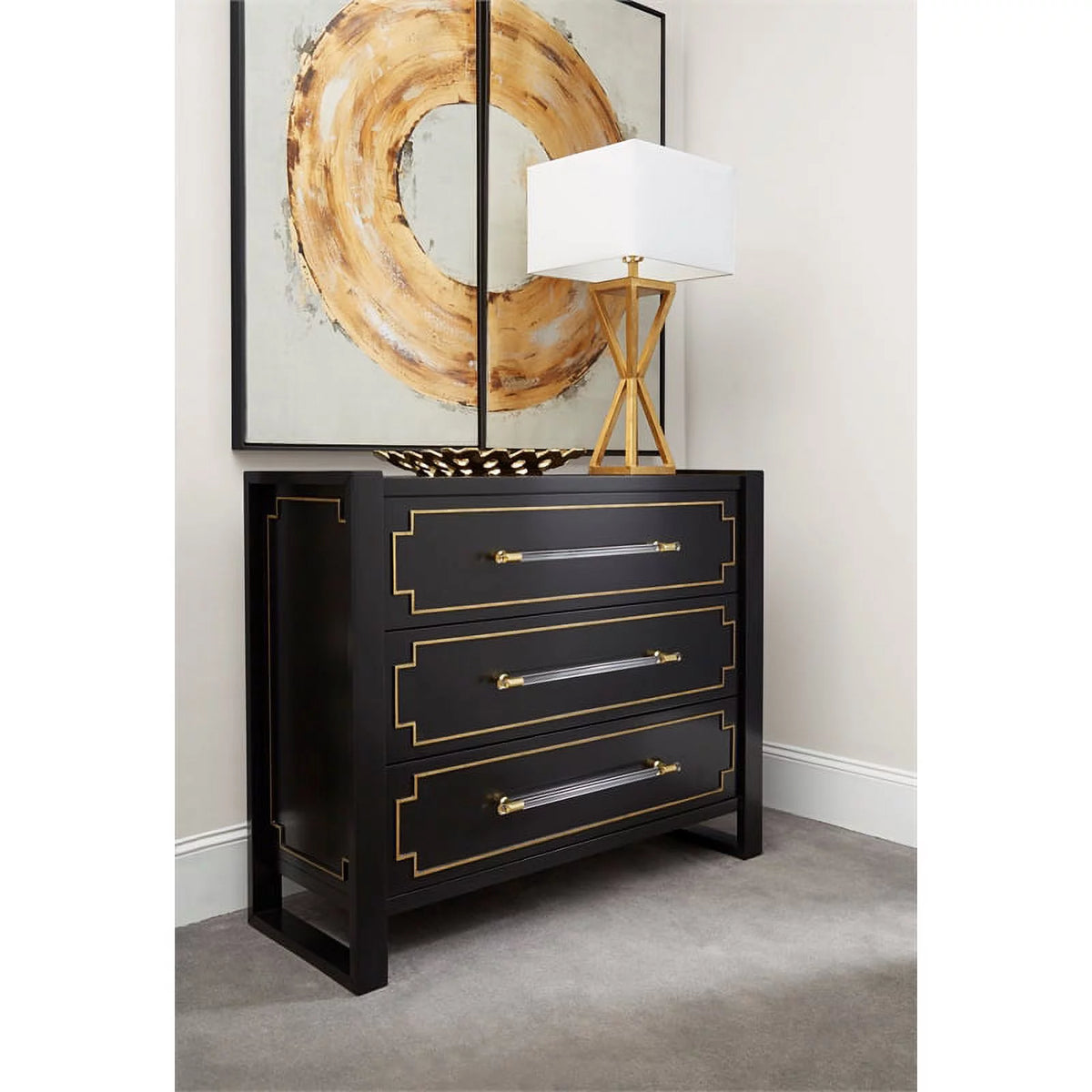 Black Wood Chest E7710