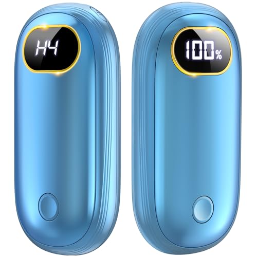 Hand Warmers Rechargeable 2 Pack with Dual-Sided Heating, LED Display & Flashlight J383