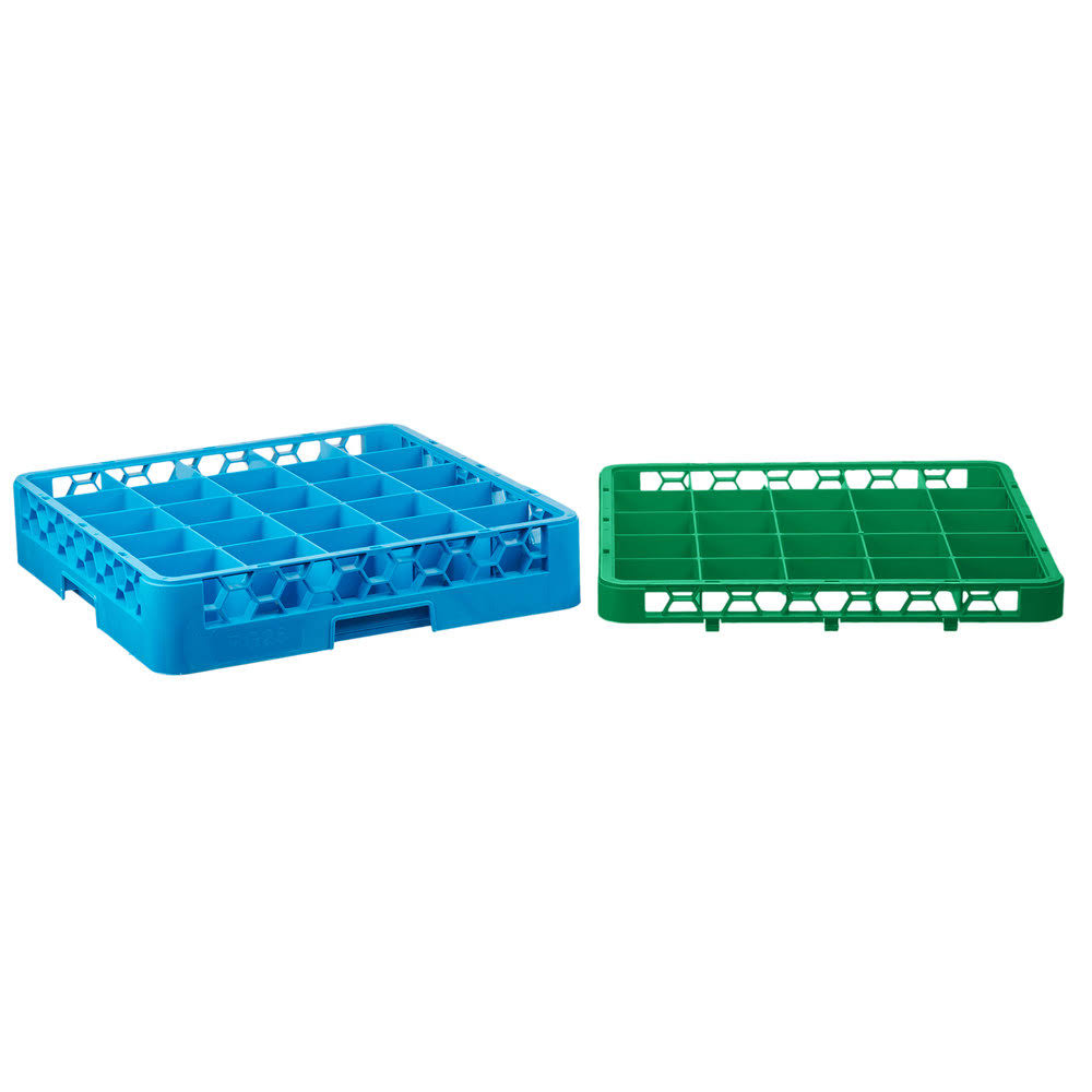 Green Color-Coded Glass Rack with 1 Extender Q37251