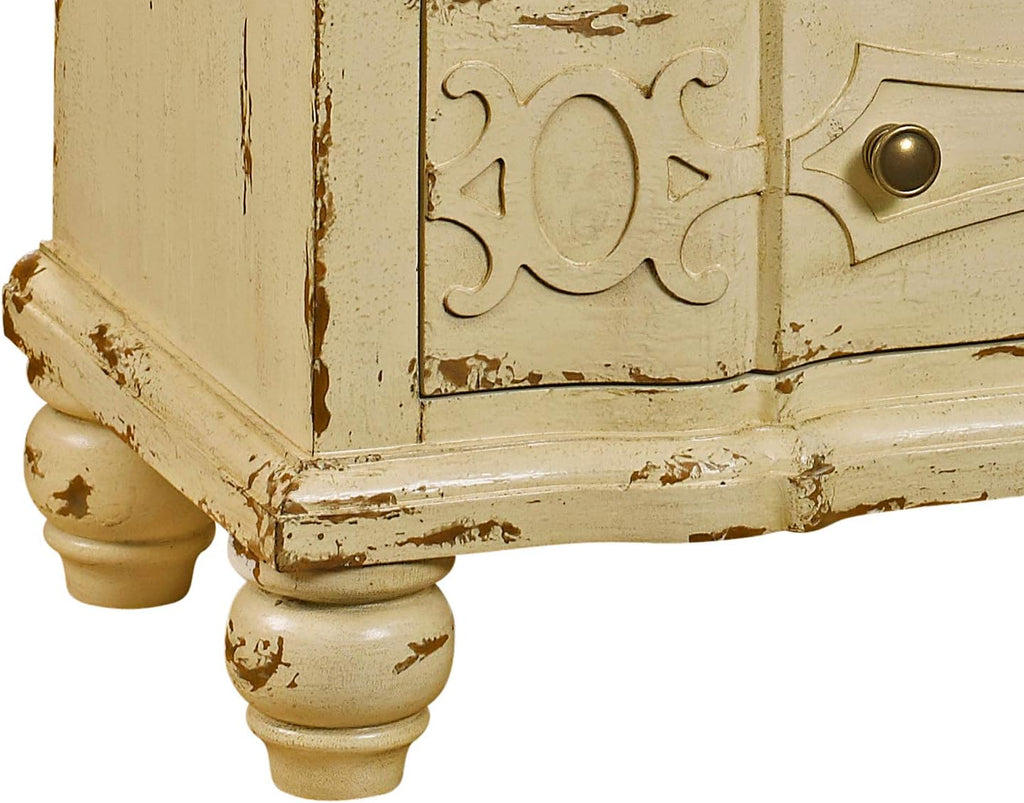 Cream Ornate Drawer Chest Storage Cabinet Z29669