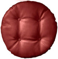 Saddle Brown 14" 4 Pack Faux Leather Round Bar Stool Cushions N819171