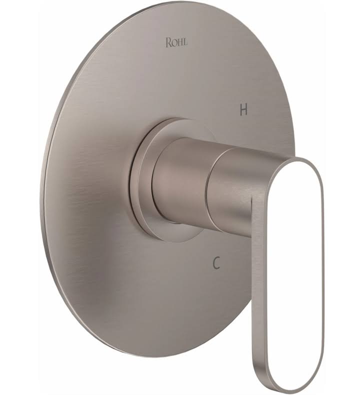 Polished Chrome Pressure Balance Trim with Whitewash Barnwood Lever Handle U27019
