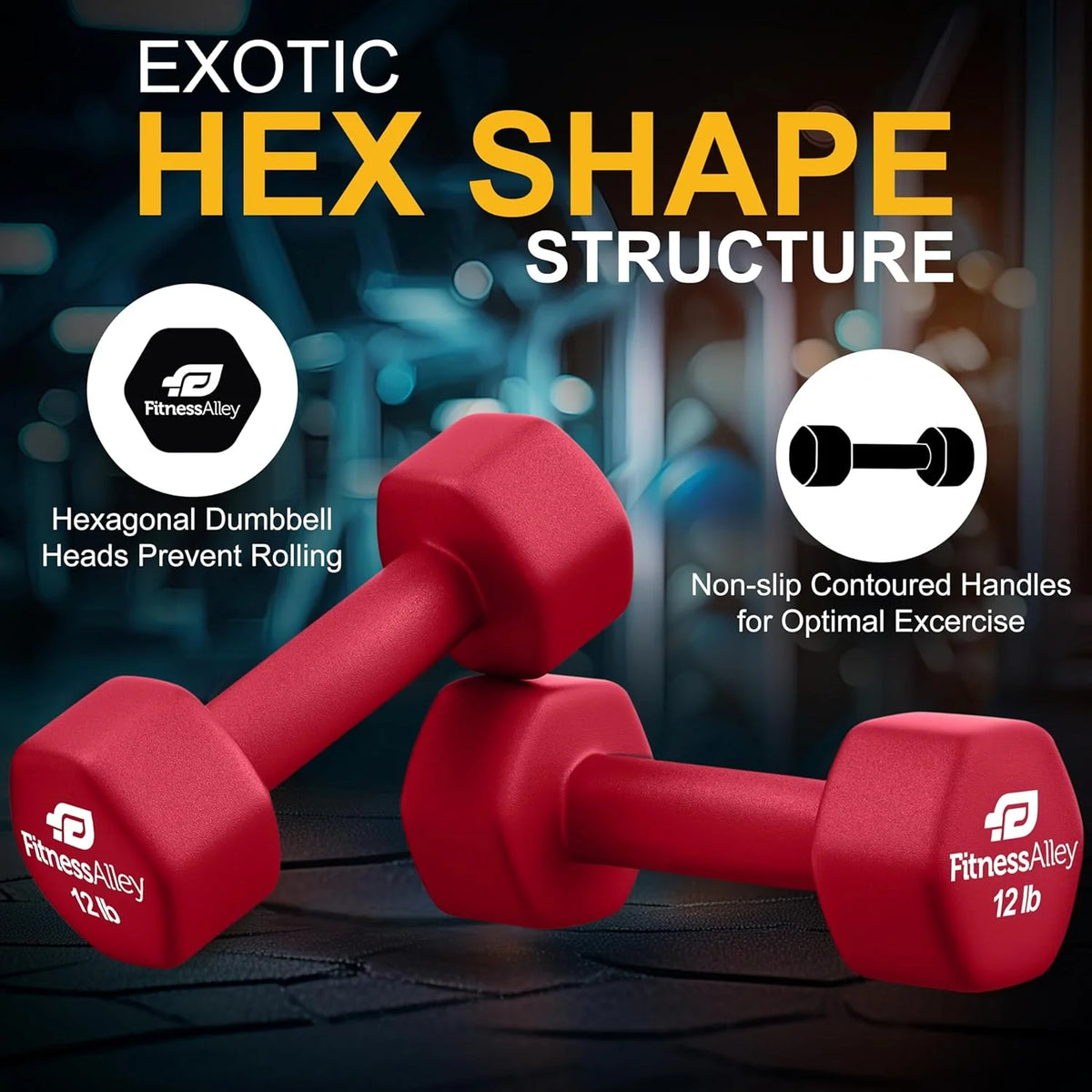 Neoprene Coated Dumbbells Set of 2 17.5 Pounds Y163637