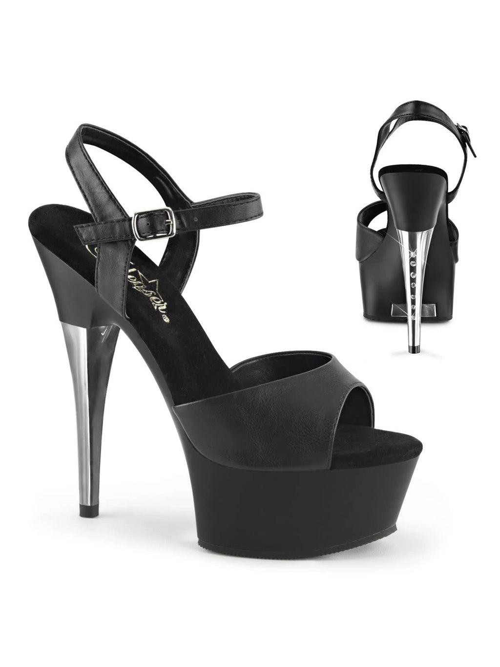 Black Faux Leather Matte Shoes V993