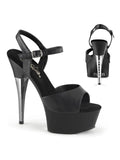 Black Faux Leather Matte Shoes V993