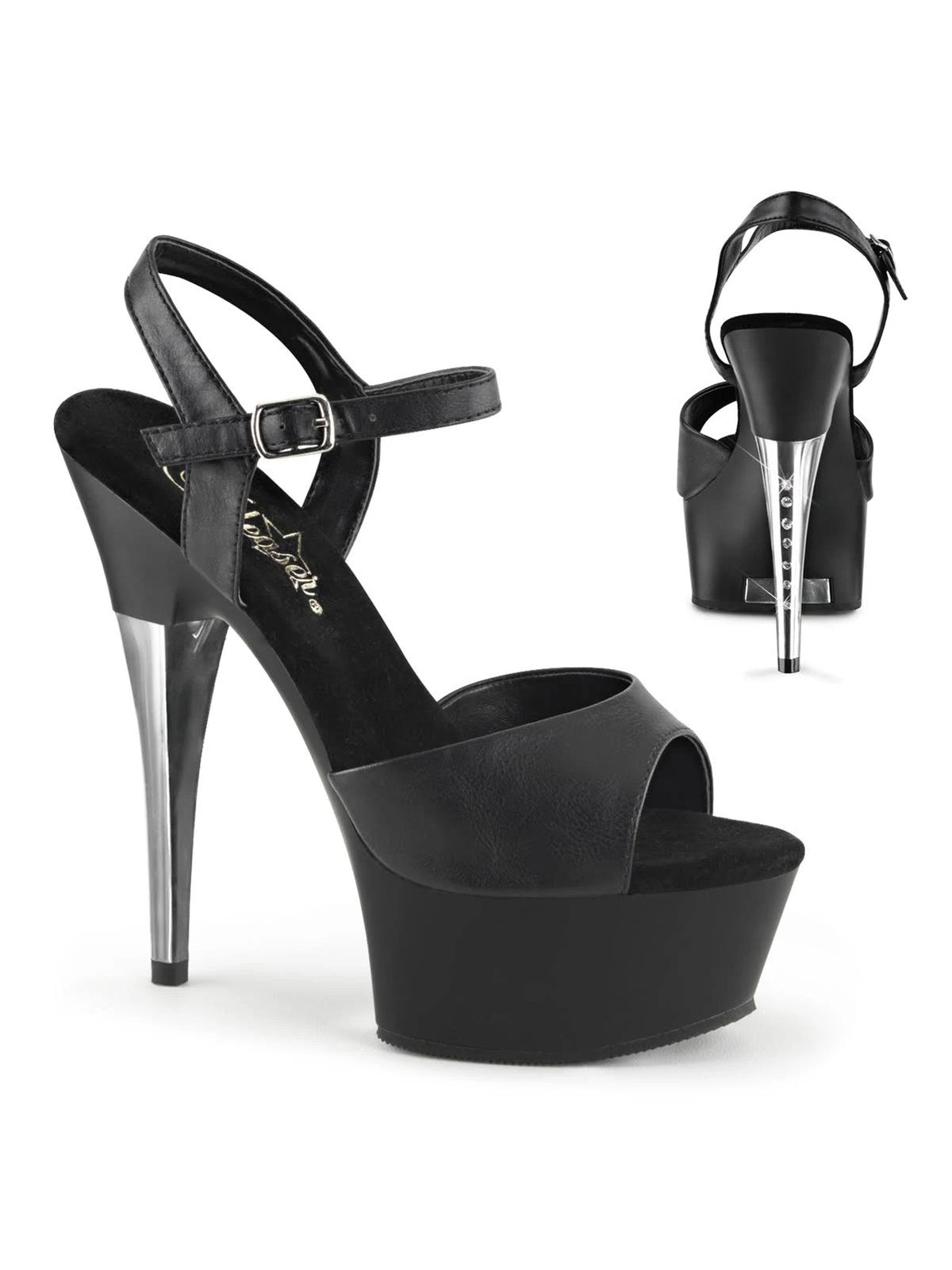 Black Faux Leather Matte Shoes V993