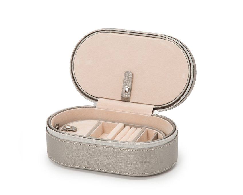 Black Oval Zip Travel Case Y522