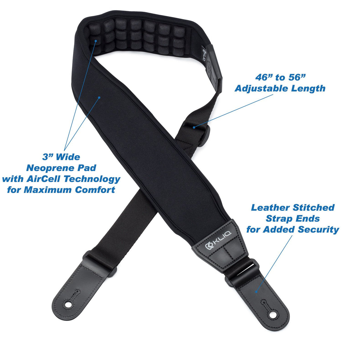 Black Neoprene Guitar Strap R753123
