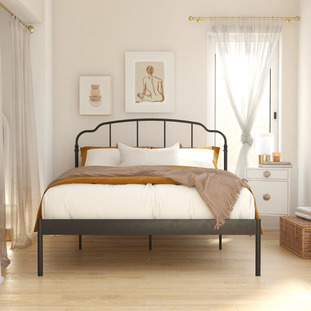 Queen Black Metal Bed J42231