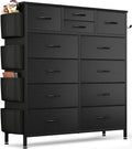 White 10 Drawer Dresser with Side Pockets and Hooks T4421