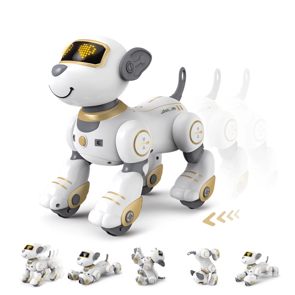 Gold Robot Dog Interactive Robot Pet Q1129