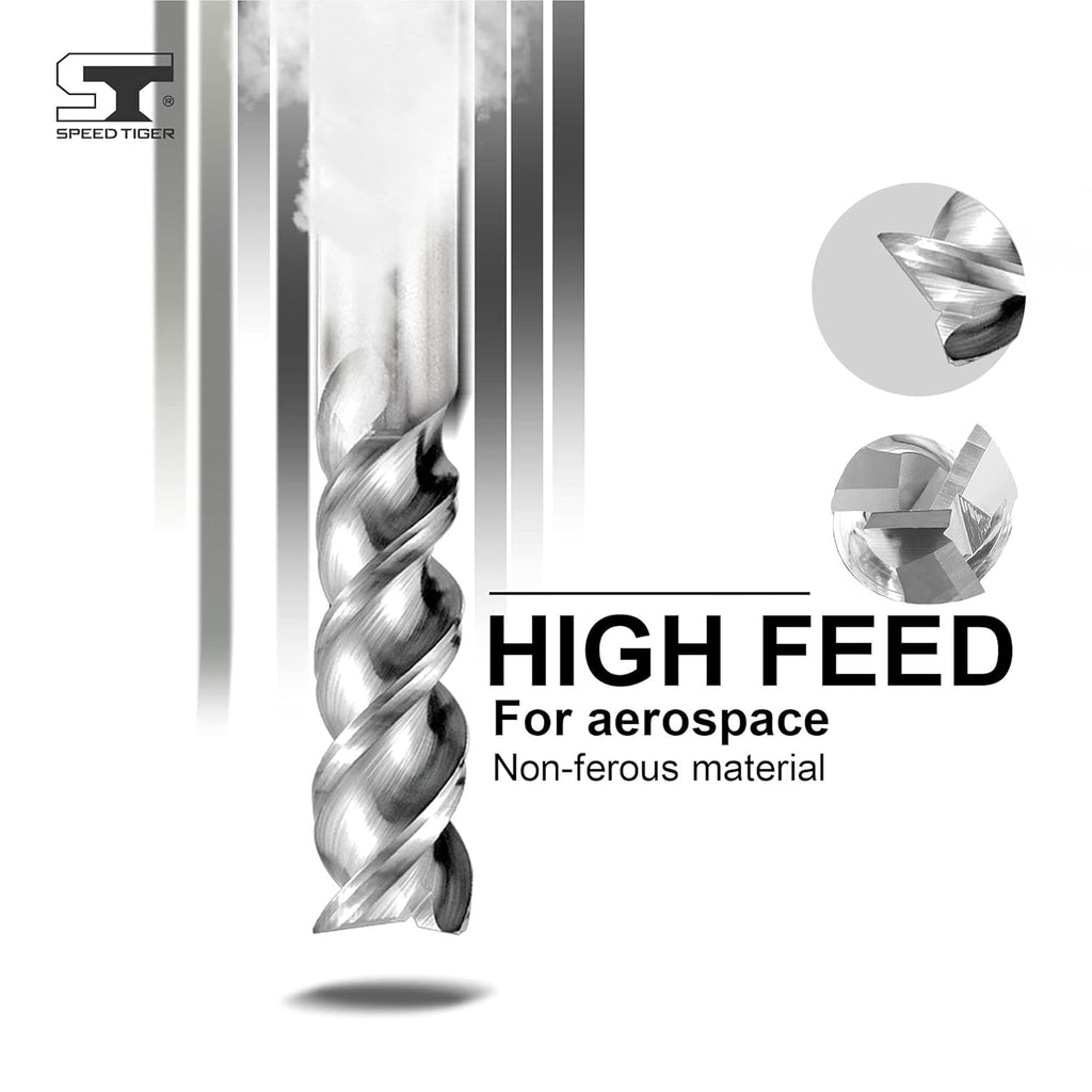 Carbide Square End Mill for Aluminum, 3 Flute, 5/8 N846