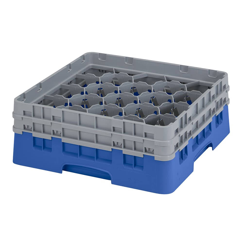 Blue 20 Sections Compartment Glass Rack V800