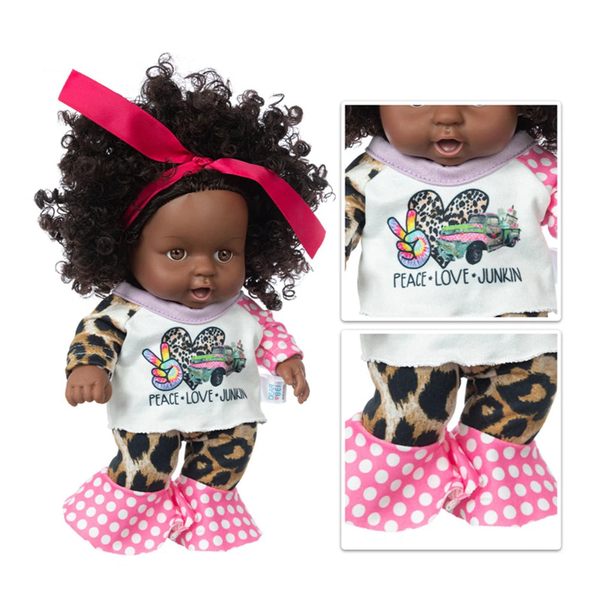 8 Inch Black Baby Dolls With Clothes I14141