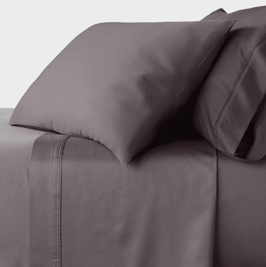 King Dark Gray Flat Sheet C4835