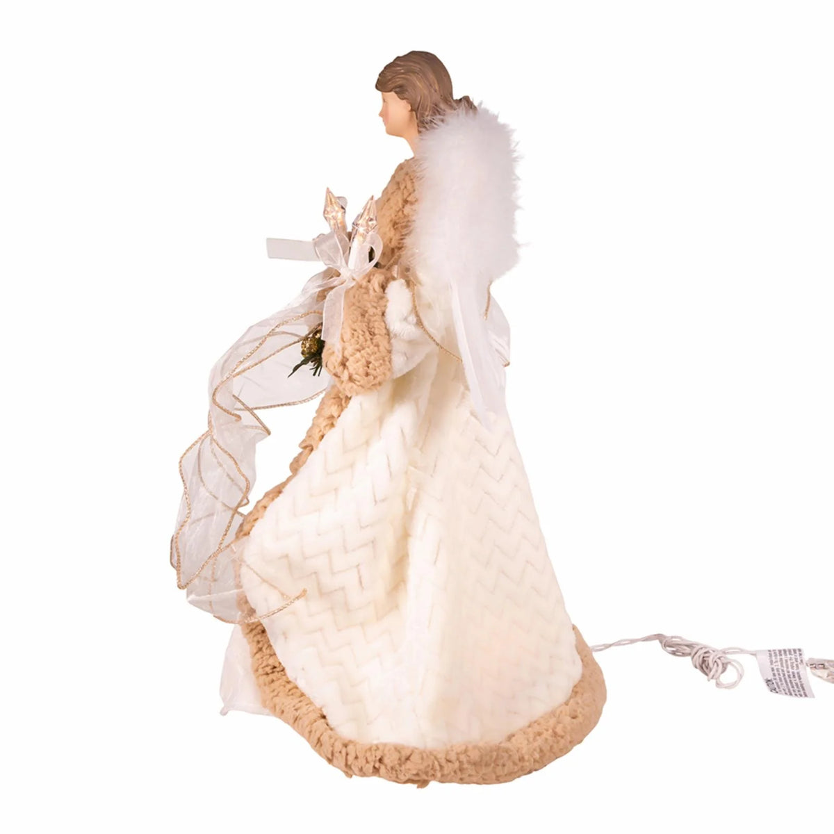 10-Light Rustic Angel Treetop K5160