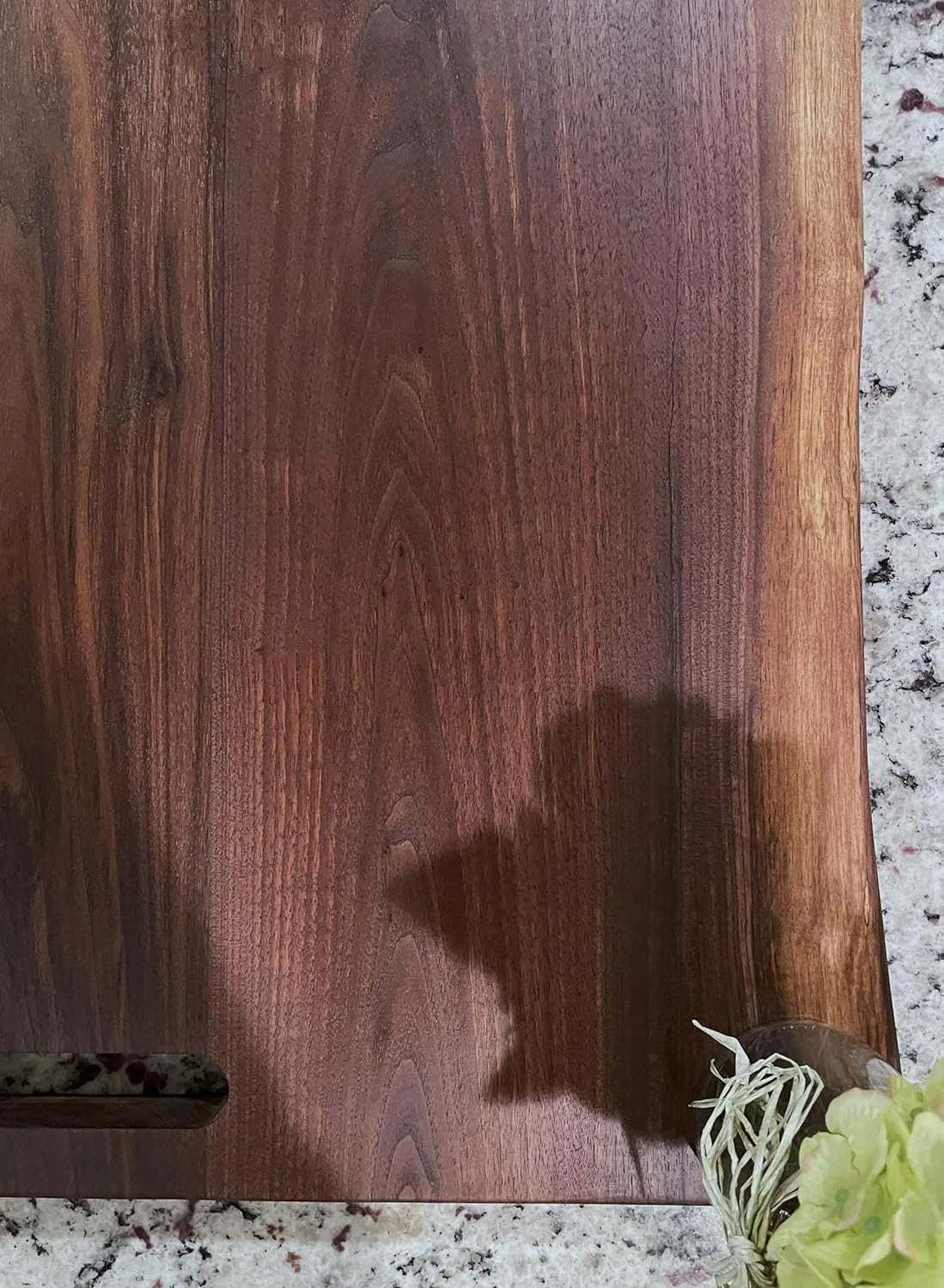 Black Walnut Double Live Edge Wood Charcuterie Board F327533