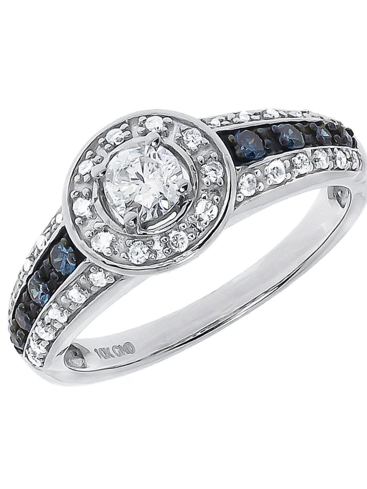 Blue White Solitaire Diamond Engagement Ring (0.60 ct) N15615
