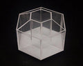Clear 7 Compartment Hexagon Acrylic Desktop Organizer O69389