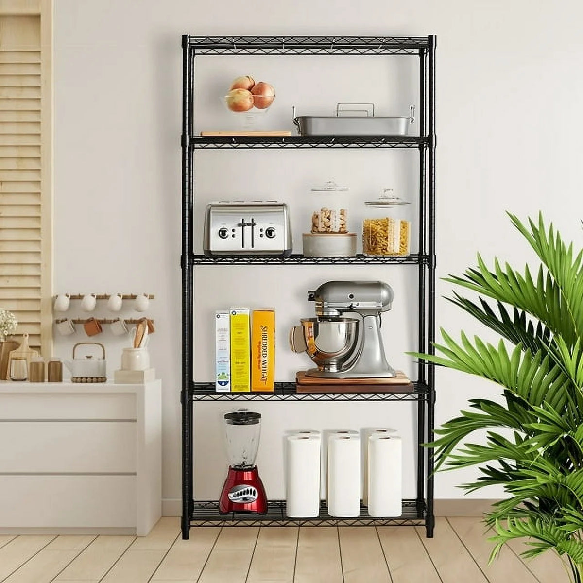 5 Tier Metal Storage Shelving Unit 35 x 14 x 70" I985