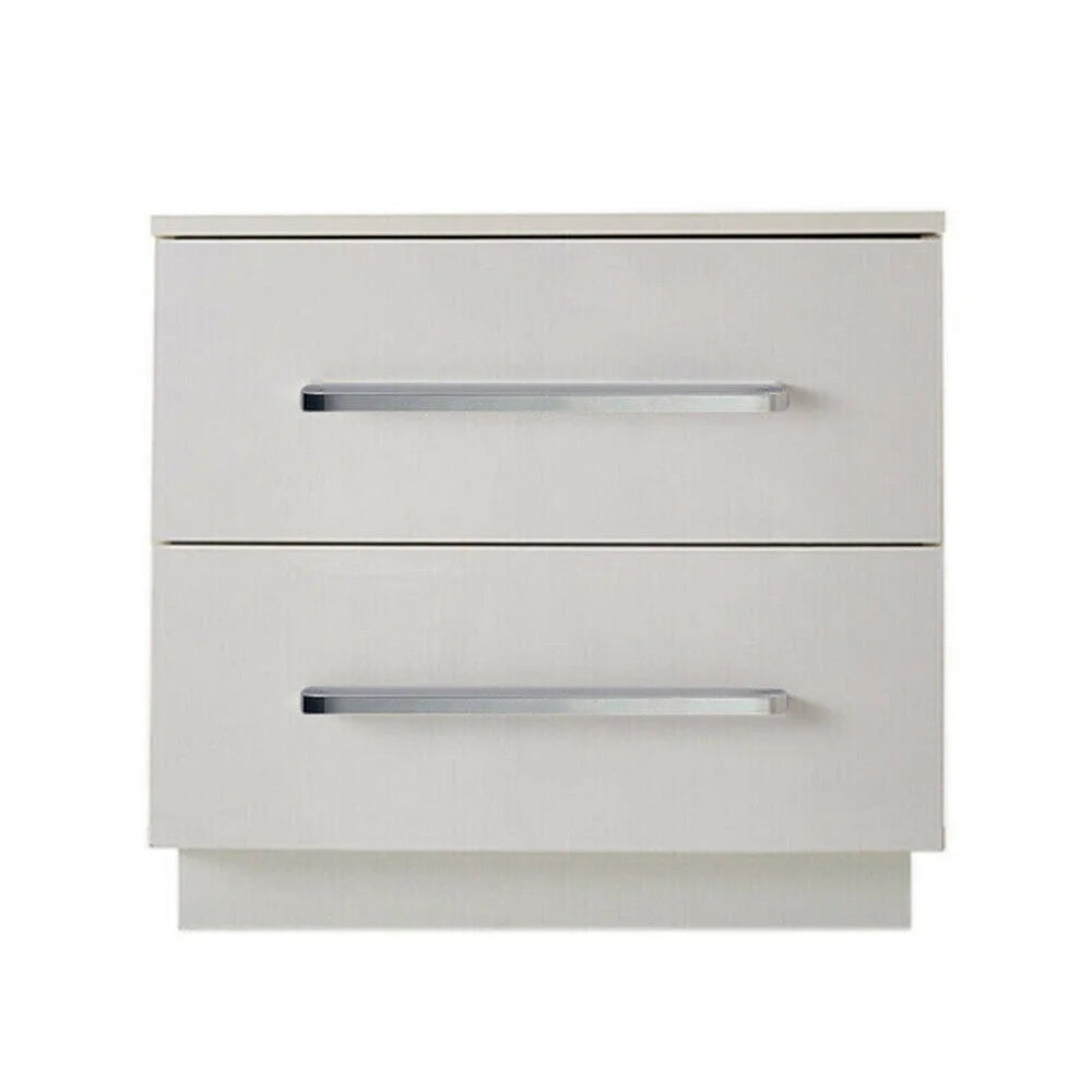 High Gloss 2 Drawer Nightstand with LED Light D334149