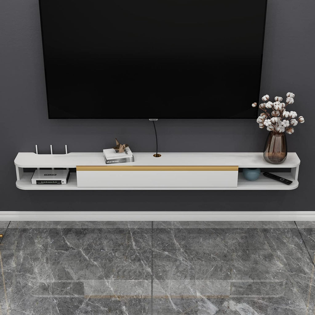 Wall-Mounted Floating TV Stand 47.6IN Light Gray I373901