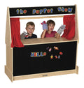 Black Wood Flannel Puppet Theater Z351686