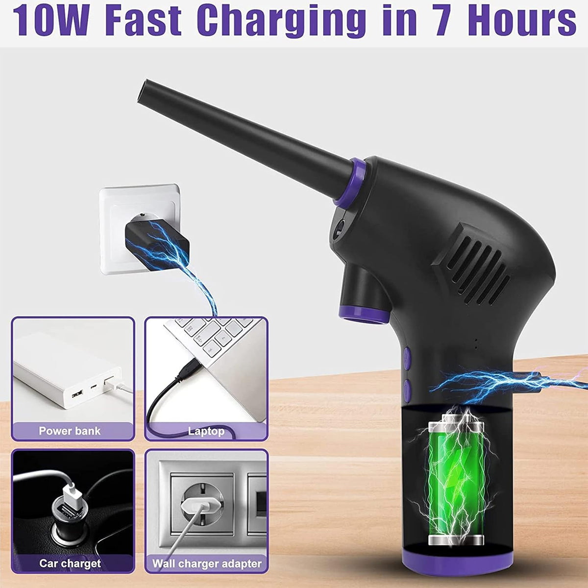 15000mAh Electric Air Duster with LED Light P53142