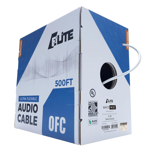 16AWG/4-Conductor Speaker Wire Cable, 500ft D570289