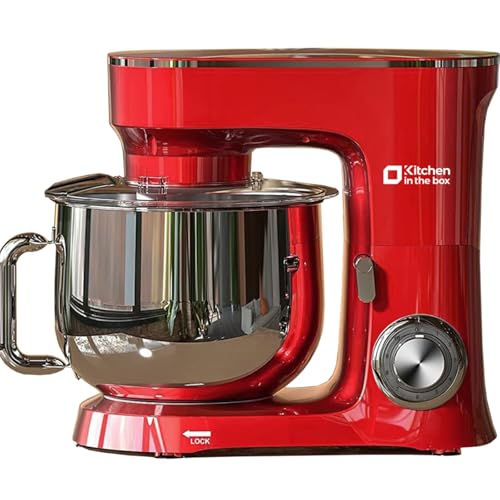 900W 8.5 QT Tilt-head Stand Mixer with Dough Hook, Wire Whip, Flat Beater & Splash Guard Q12582