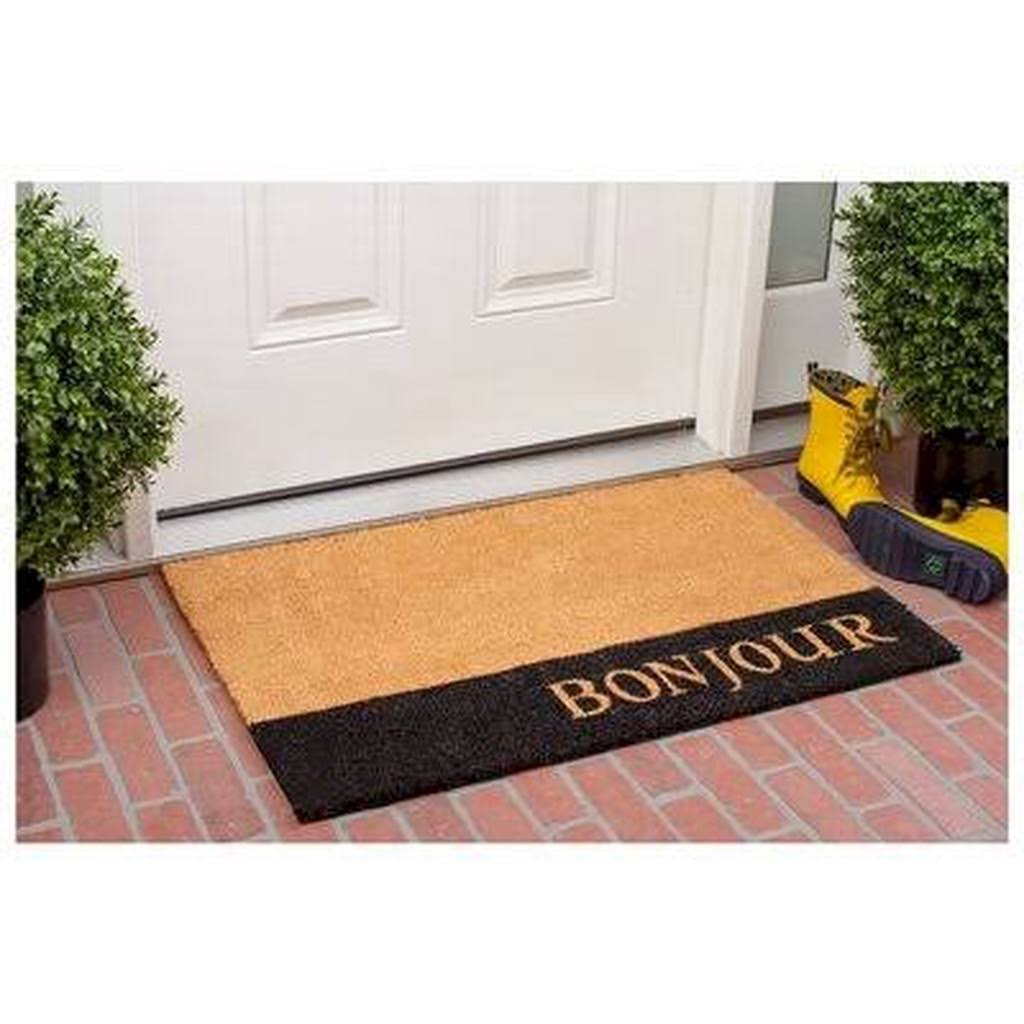 Black Non-Slip Indoor Outdoor Doormat Z34519
