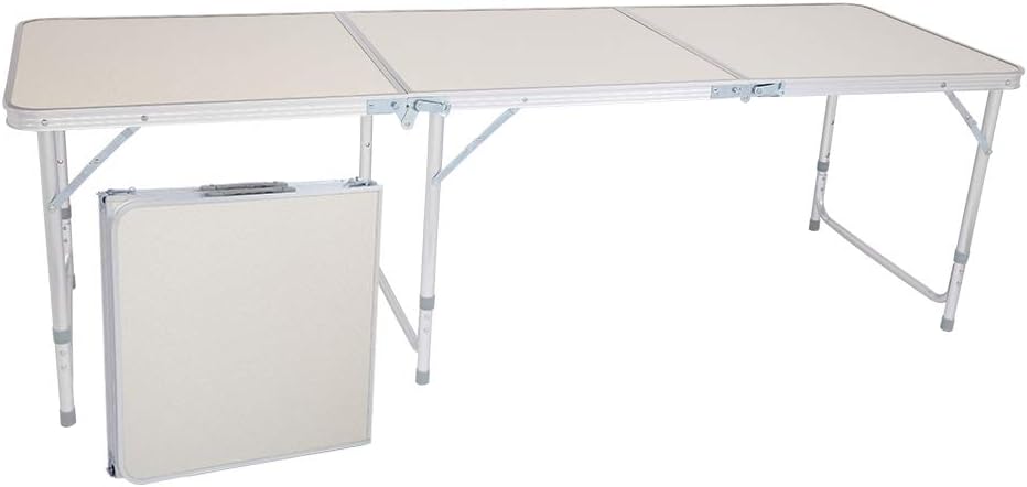6ft Portable Folding Aluminum Table T27816
