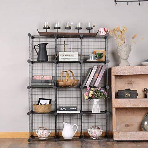 12-Cube Metal Wire Storage Organizer Q9000