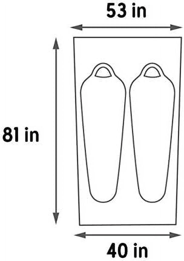 Grand 2 Footprint, Lightweight, Water Resistant, Fitted Ground/Camping Tarp J7081