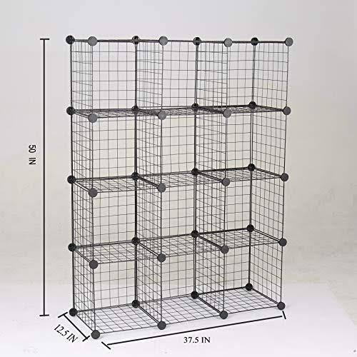 12-Cube Metal Wire Storage Organizer Q9000