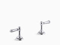 Polished Chrome Deck-Mount Bath Lever Handle Trim K1726